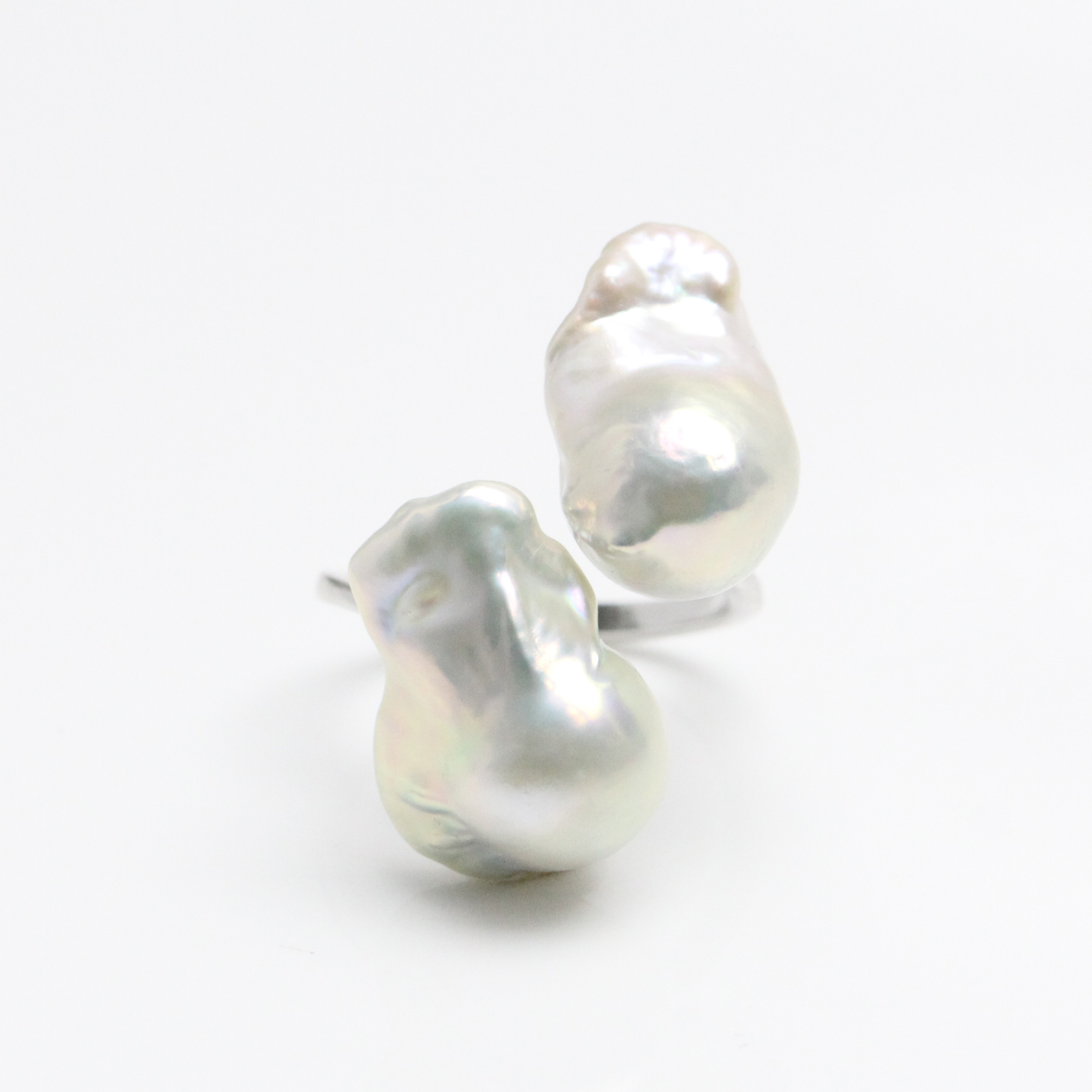 Double Baroque Pearl Ring  