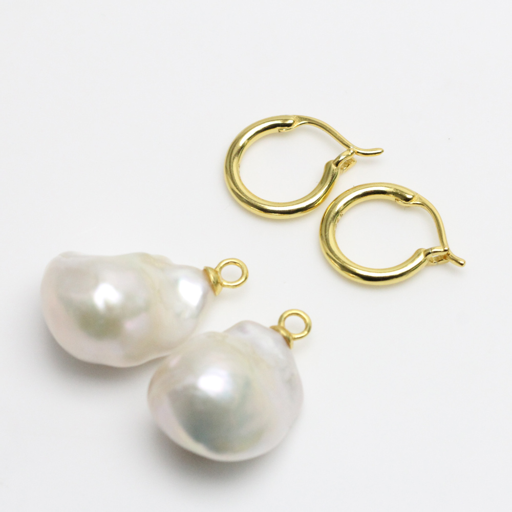 two ways baroque pearl earrings
