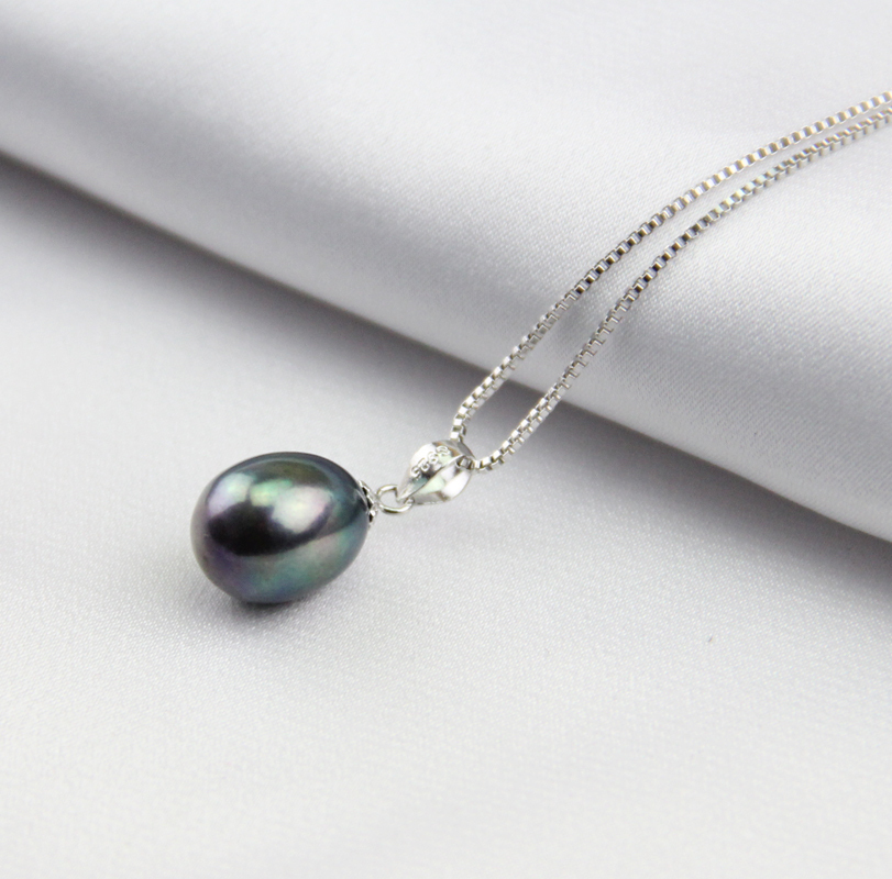 black drop pearl pendant
