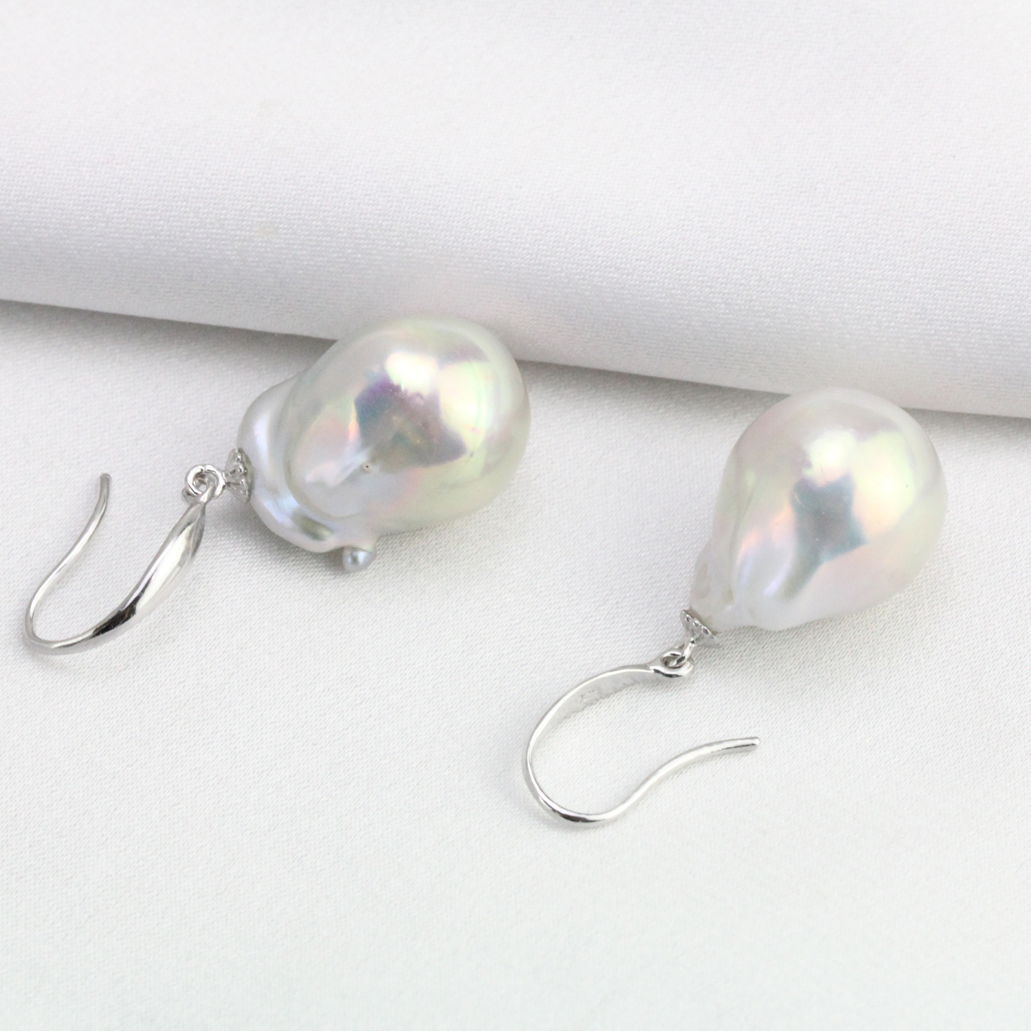 large baroque pearl earrings