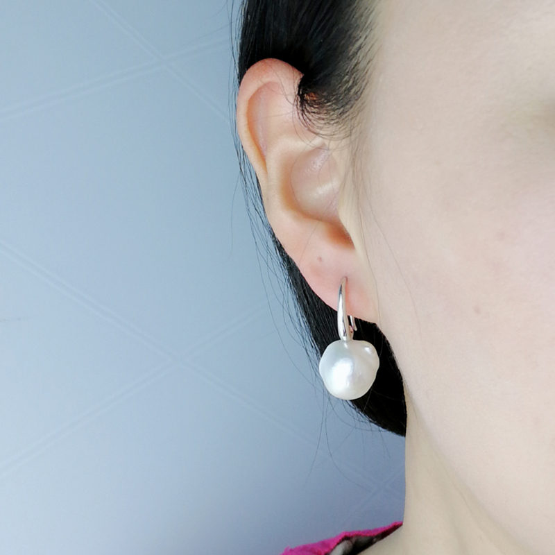 baroque pearl earrings