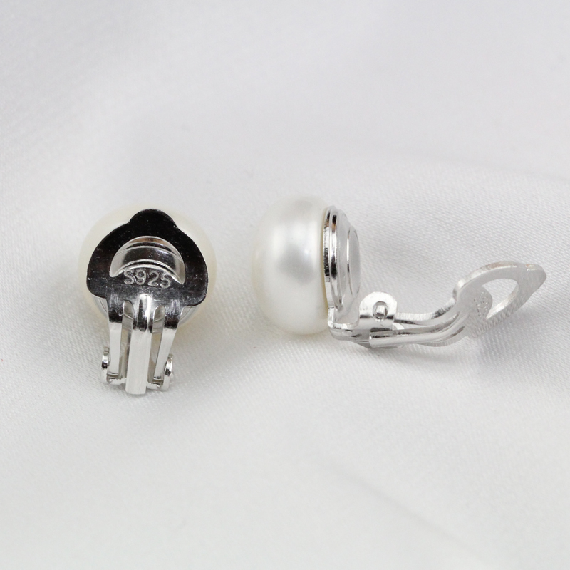 Clip Pearl Earrings For Non pierced Ears