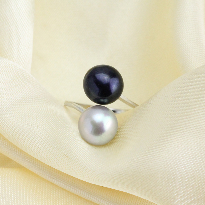 double pearl ring
