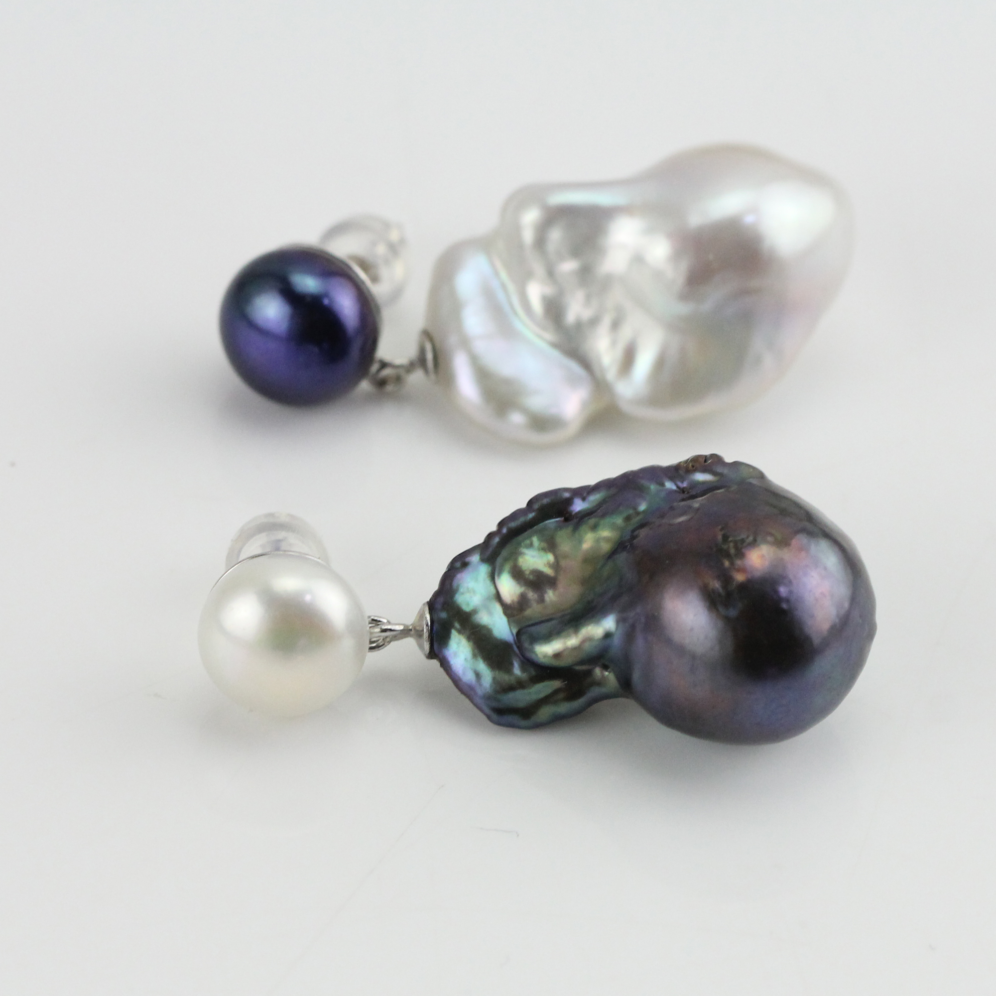 black and white earrings
