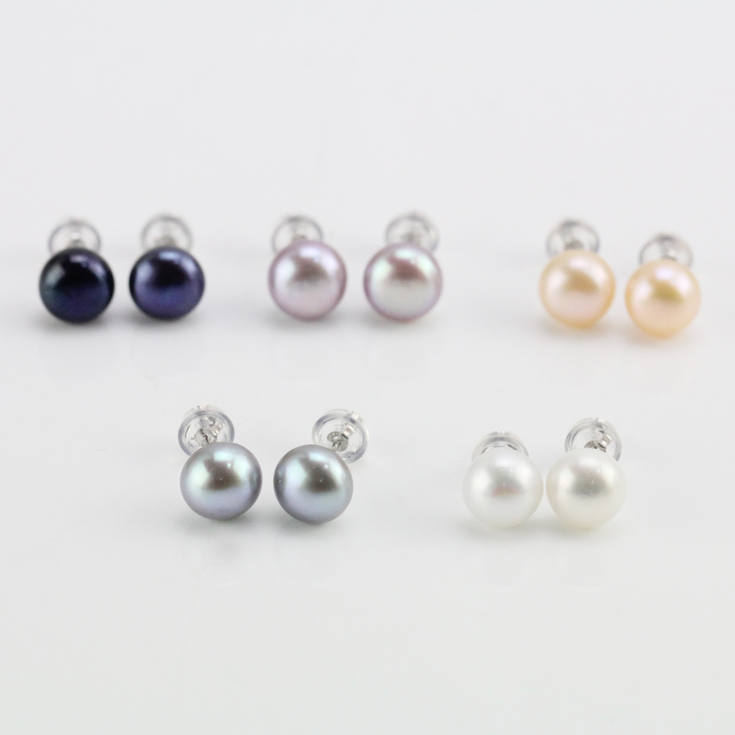 Cultured Freshwater Pearl Stud Weekly Earrings