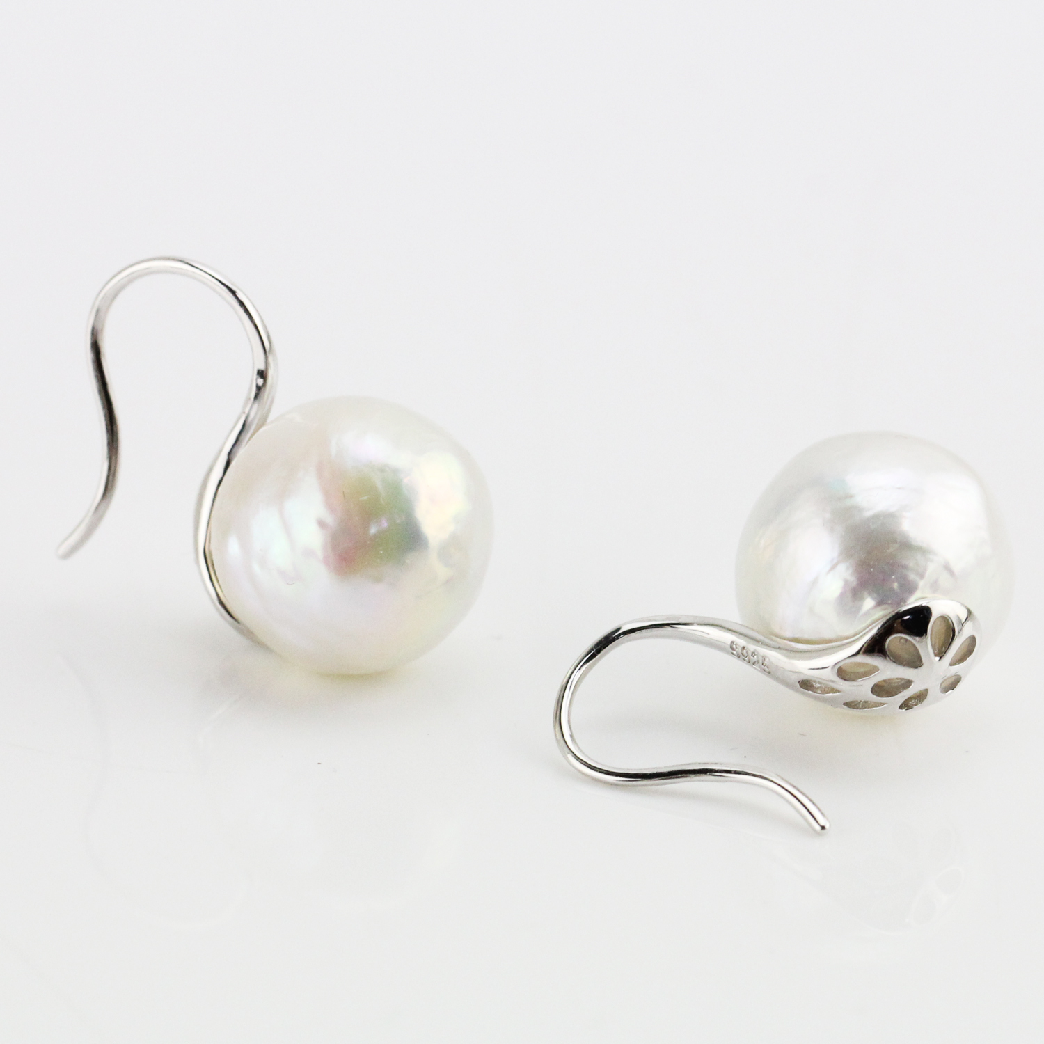 large pearl earrings