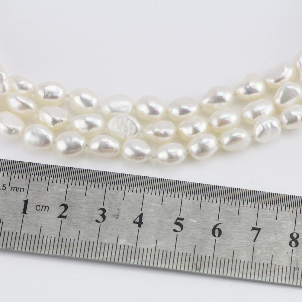 7mm White Extra Long Pearl Endless Necklace