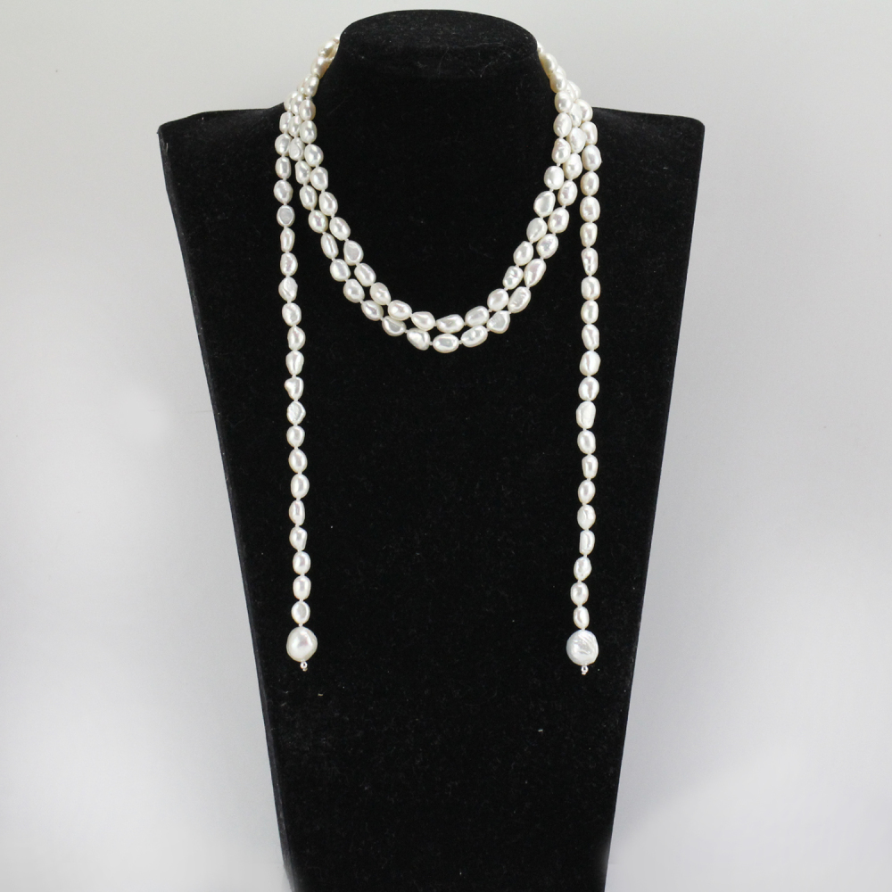 lariat pearl necklace