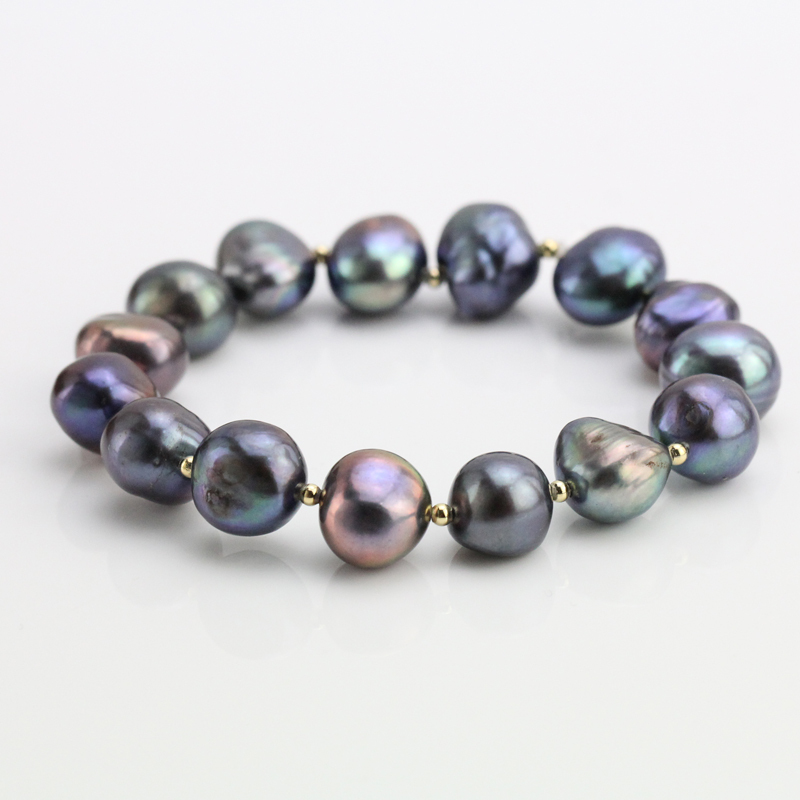 Black Pearl Stretch Bracelet