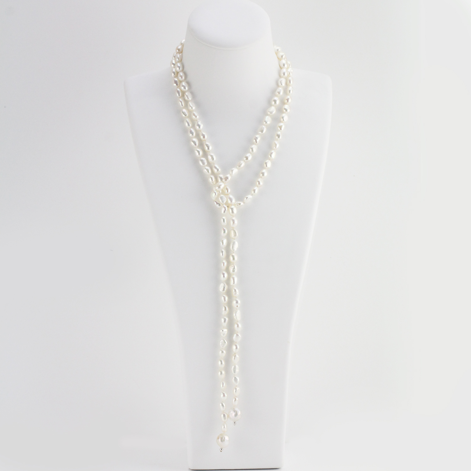 pearl lariat necklace
