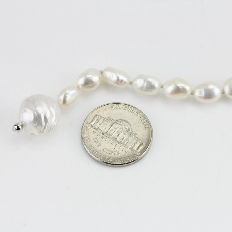 Freshwater Baroque Pearl Long Endless Lariat Necklace