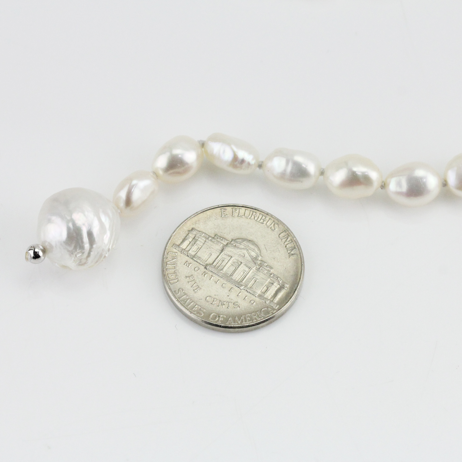 Freshwater Baroque Pearl Long Endless Lariat Necklace