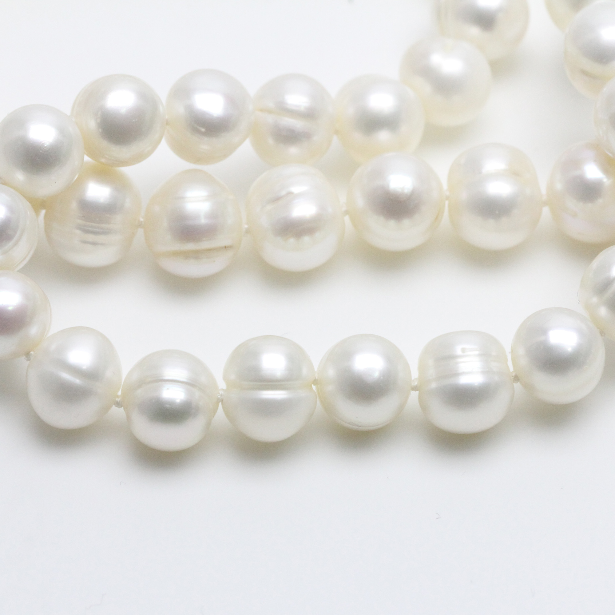 10mm White Freshwater Pearl Endless Long Necklace