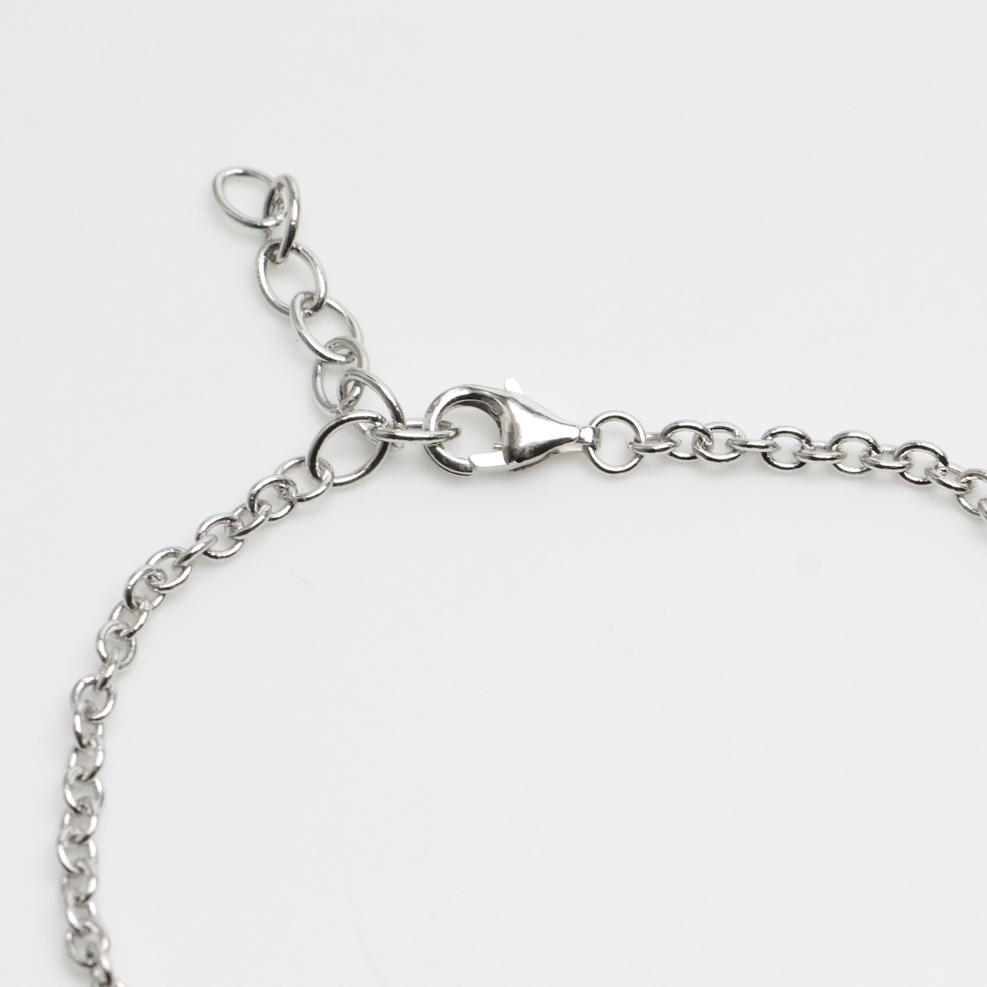 15-17mm Large White Baroque Pearl Sterling Silver Chain Bracelet