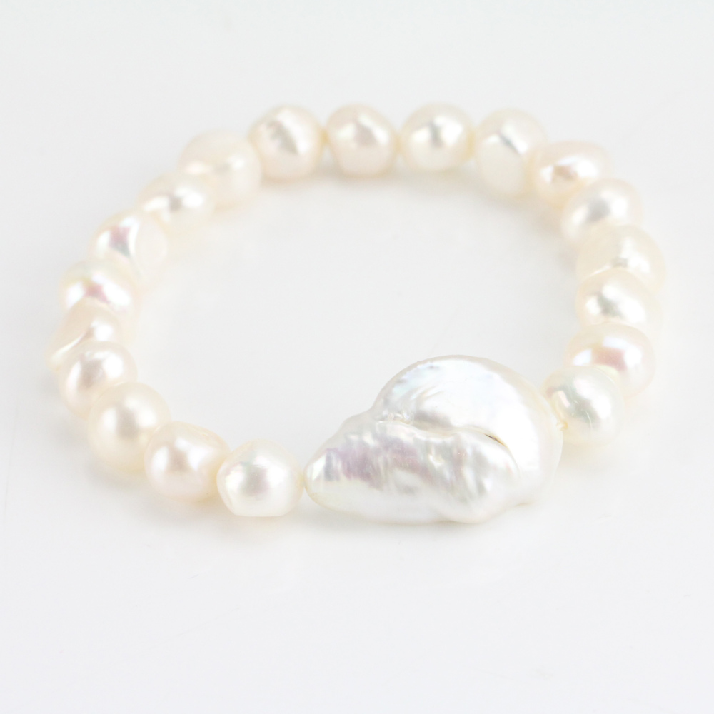 Baroque Pearl Elastic Bracelet