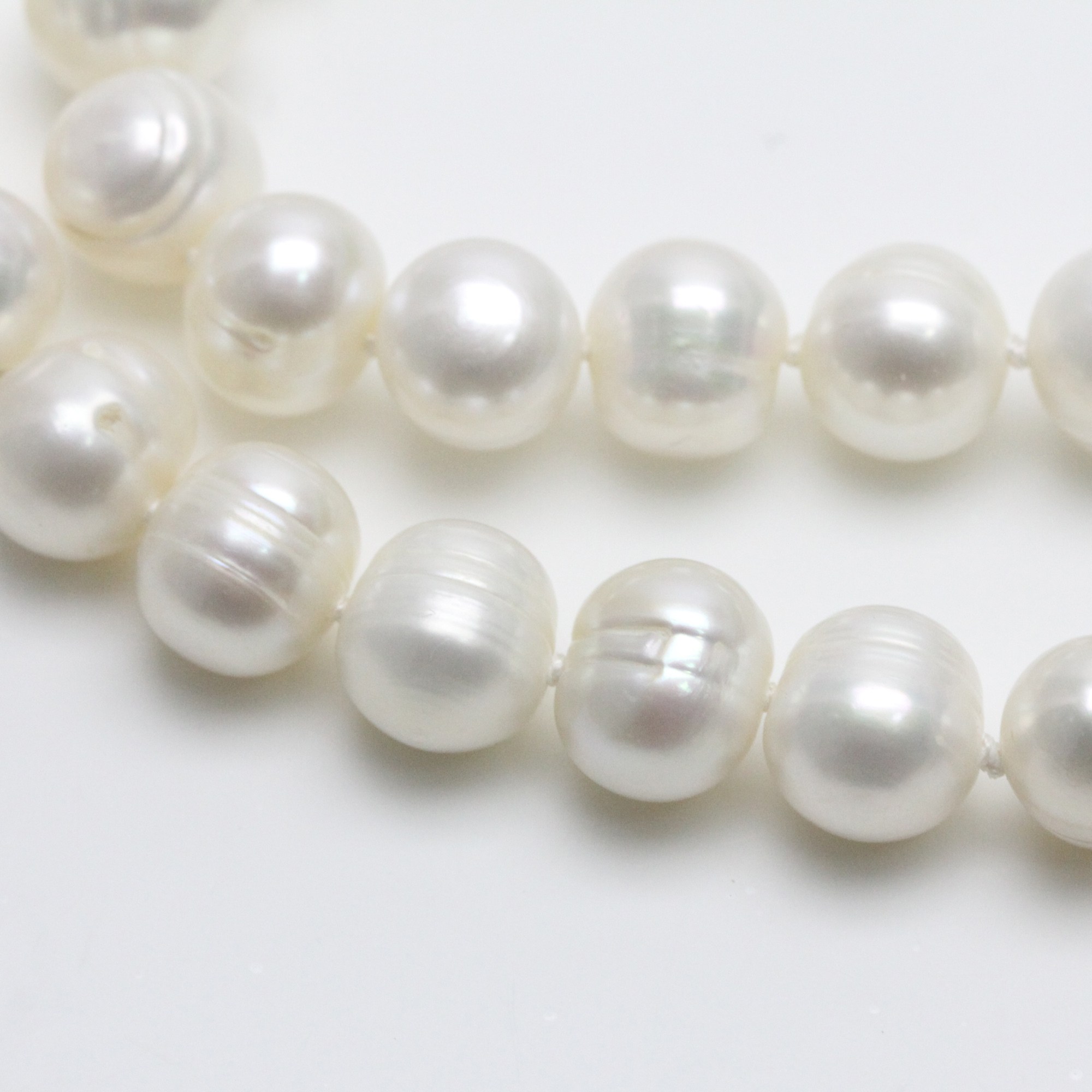 10mm White Freshwater Pearl Endless Long Necklace