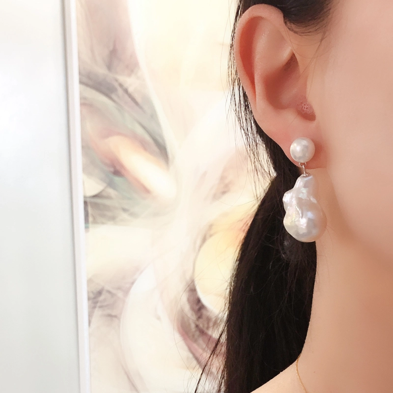baroque pearl earrings
