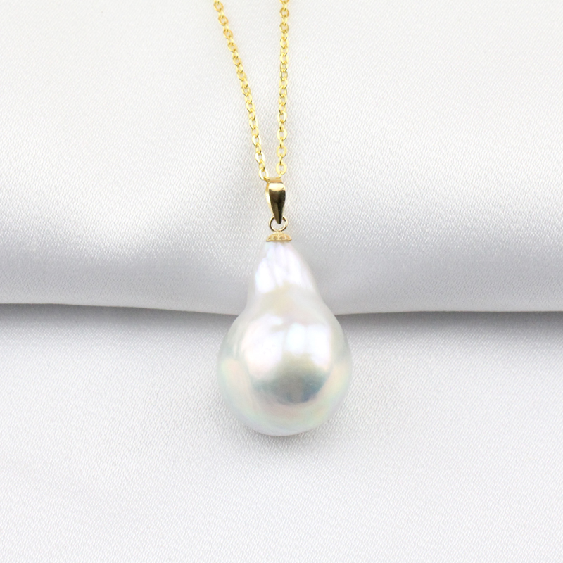 13-14mm Drop Shape Freshwater Pearl Pendant