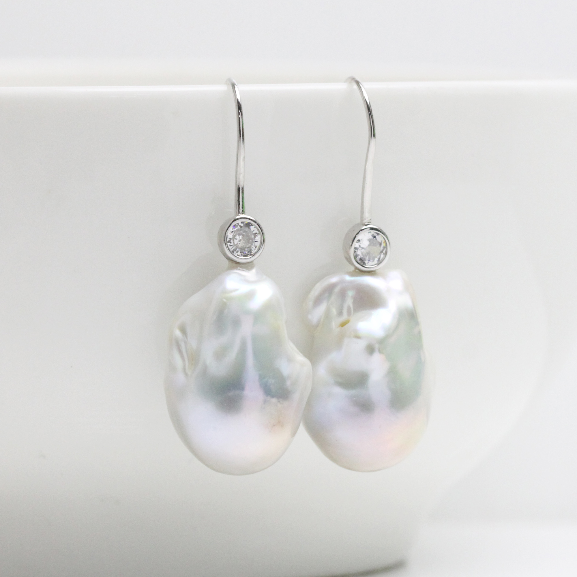 large baroque pearl earrings