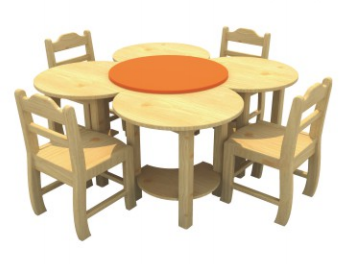 Flower shaped table