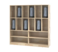 Comprehensive cabinet for schoolbags and shoes