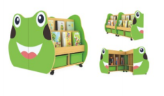 Frog shaped bookshelf