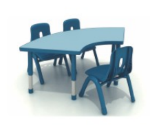 curved table