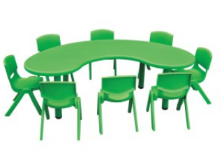 curved table