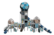 Premium Outdoor Playground Equipment with Football themed Slides
