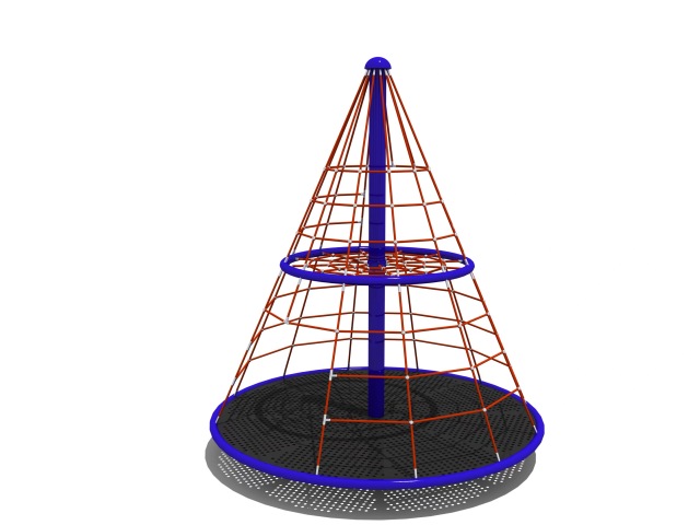 Outdoor Cone - Shaped Rope Climbing Structure