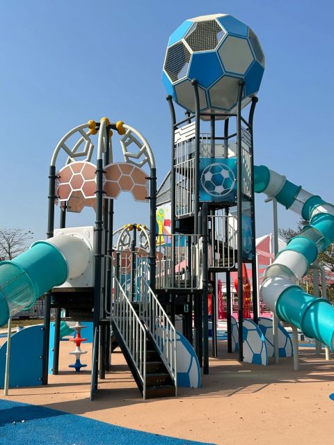 Premium Outdoor Playground Equipment with Football themed Slides