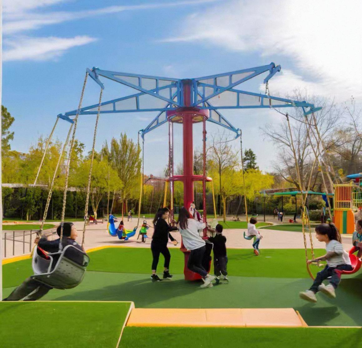 Unpowered Rotating Flying Chair