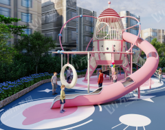 Space - Themed Multi - Functional Outdoor Children's Play Structure