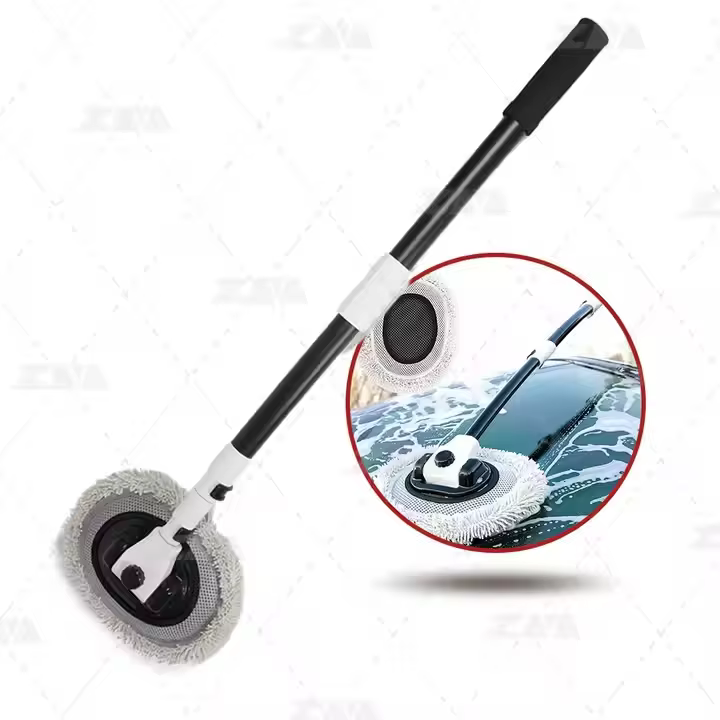 Extended Telescopic Microfiber Car Washing Mop Car Duster Adjustable Rotating Handle Car Cleaning Brushes Factory Supply