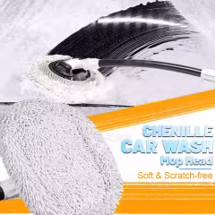 Microfiber Chenille Car Bicycle Boat Motorcycle Washer Cleaning Brush Washing Mop with Long Telescopic Handle