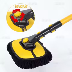 Factory Supply Telescopic Microfiber Car Washing Mop Custom LOGO Adjustable Rotating Handle Car Cleaning Brushes