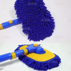 Factory Supply Microfiber Car Washing Mop Customized Extended Rotating Handle Car Cleaning Brushes Car Duster