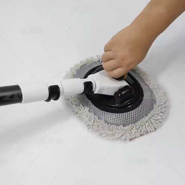 Extended Telescopic Microfiber Car Washing Mop Car Duster Adjustable Rotating Handle Car Cleaning Brushes Factory Supply
