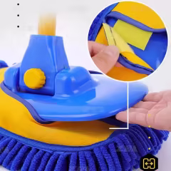 Factory Supply Microfiber Car Washing Mop Customized Extended Rotating Handle Car Cleaning Brushes Car Duster