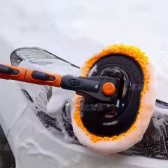 Telescopic Microfiber Car Washing Mop Car Duster Adjustable Rotating Handle Car Cleaning Brushes with Nozzle