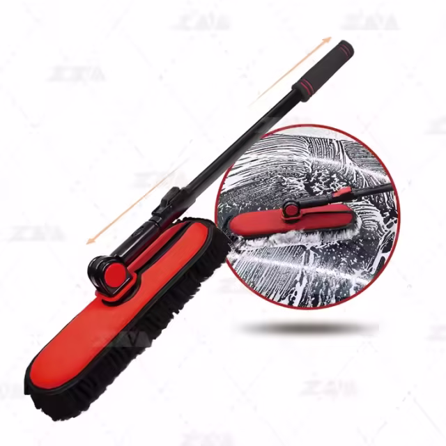 Chenille Bicycle or Motorcycle Chain Microfiber Car Washing Mop Customized with Long Handle Car Wash Brush Factory Supply