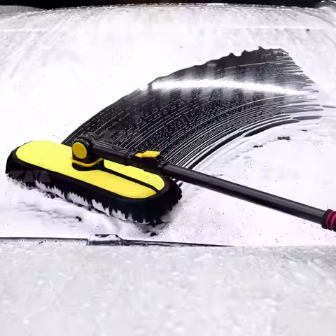 Factory Supply Bicycle or Motorcycle Chain Washer Microfiber Car Washing Mop Custom LOGO with Long Handle Car Wash Brush