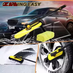 Factory Supply Bicycle or Motorcycle Chain Washer Microfiber Car Washing Mop Custom LOGO with Long Handle Car Wash Brush