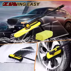 Factory Customized Chenille Bicycle or Motorcycle Chain Washer Microfiber Car Washing Mop with Long Handle Car Wash Brush