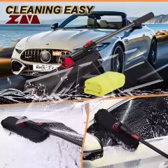 Microfiber Bicycle or Motorcycle Chain Washer Chenille Car Washing Mop with Long Handle Wash Brush