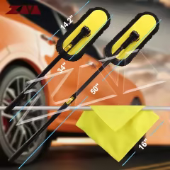 Factory Customized Chenille Bicycle or Motorcycle Chain Washer Microfiber Car Washing Mop with Long Handle Car Wash Brush