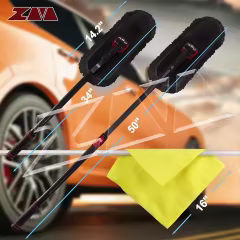 Microfiber Bicycle or Motorcycle Chain Washer Chenille Car Washing Mop with Long Handle Wash Brush