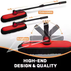 Chenille Bicycle or Motorcycle Chain Microfiber Car Washing Mop Customized with Long Handle Car Wash Brush Factory Supply