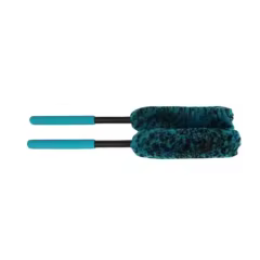 Black+Green Microfiber Car Tire Wheel Hub Washing Cleaning Detailing Brush for Auto Care