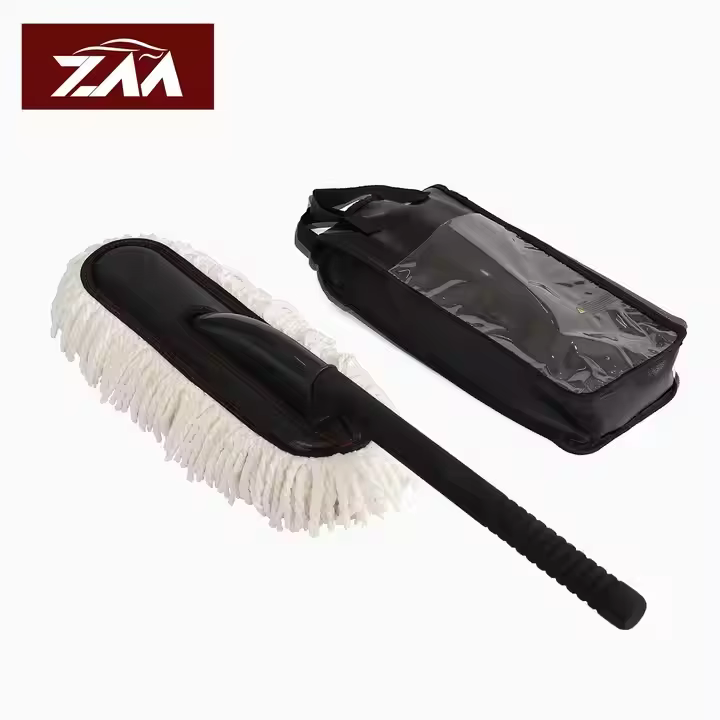 Soft Microfiber Car Care Wash Brush Car duster Factory Supply Sample Available